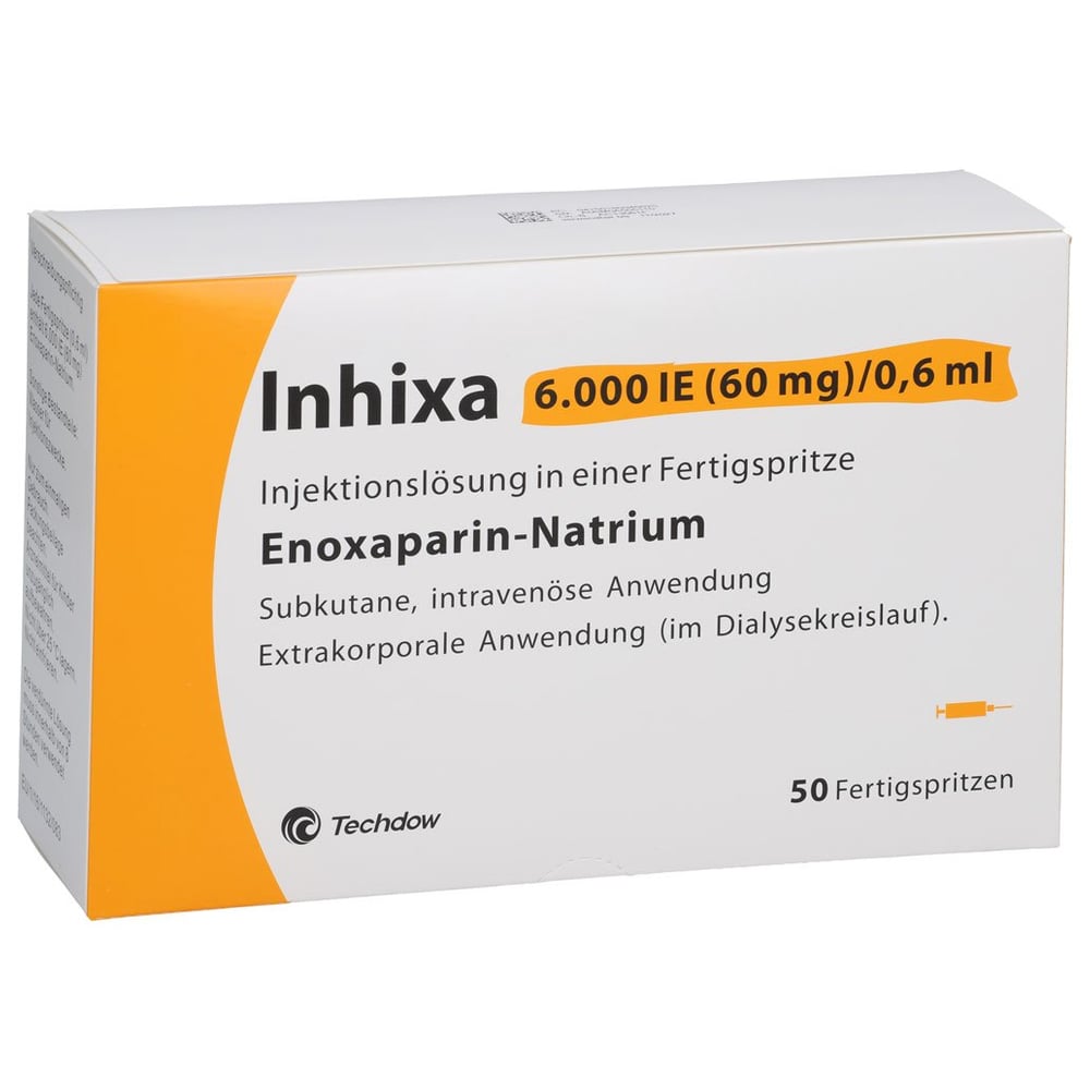 Inhixa 6000 I.E. (60 mg)/0,6 ml Injektionslösung