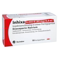 Inhixa 8000 I.E. (80 mg)/0,8 ml Injektionslösung
