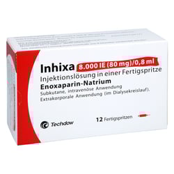 Inhixa 8000 I.E. (80 mg)/0,8 ml Injektionslösung