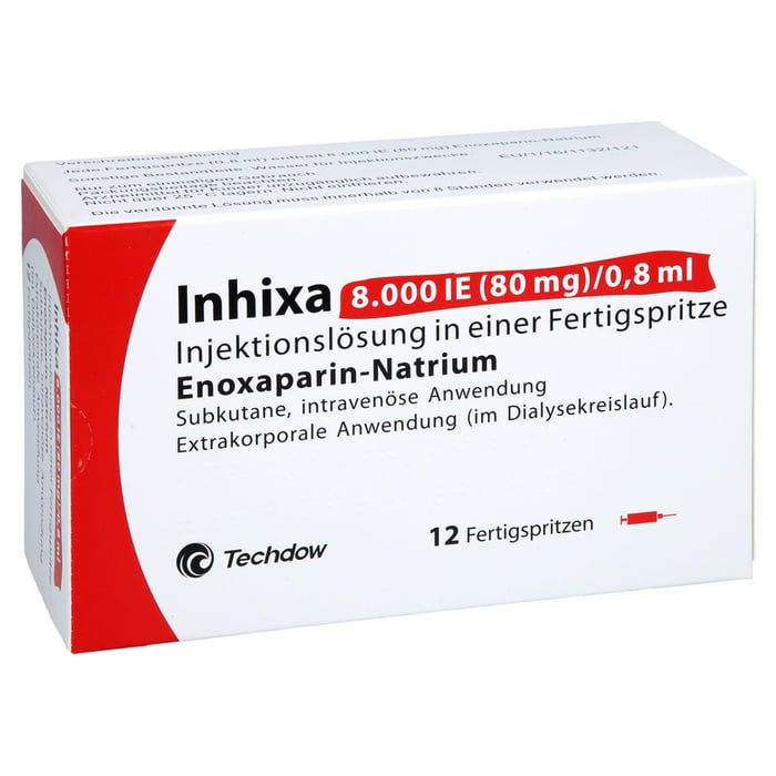 Inhixa 8000 I.E. (80mg)/0,8ml Injektionslösung