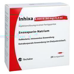 Inhixa 8000 I.E. (80 mg)/0,8 ml Injektionslösung
