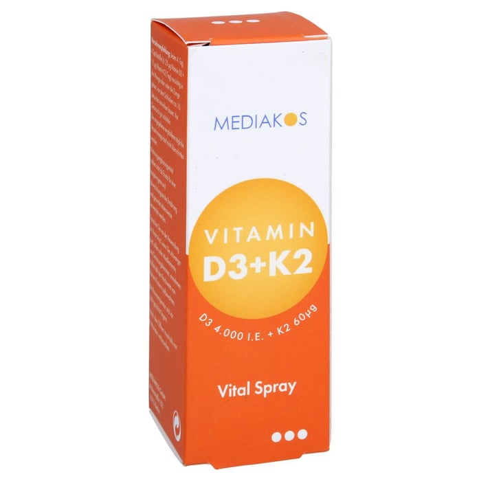Vitamin D3 + K2 4000 IE 60 ug Mediakos Vital Spray