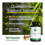 Green Naturals Quercetin 500 mg hochdosiert Kapseln