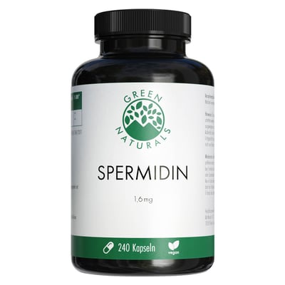Green Naturals Spermidin 1,6 mg vegan Kapseln Produktbild 1