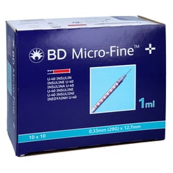 BD Micro-fine+ Insulinspr.1 ml U40 12,7 mm