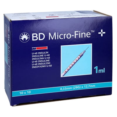 BD Micro-fine+ Insulinspr.1 ml U40 12,7 mm