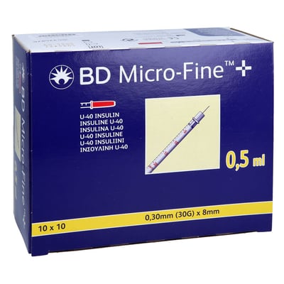 BD Micro-fine+ Insulinspr.0,5 ml U40 8 mm ToRa Pharma