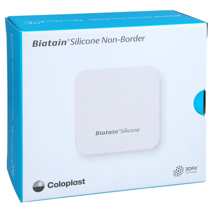 Biatain Silicone Non-Border Schaumverb.7,5x7,5 cm
