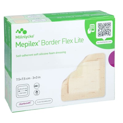 Mepilex Border Flex Lite Schaumverband 7,5x7,5 cm B2B Medical