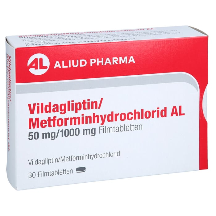 Vildagliptin/Metforminhydrochlorid AL 50mg/1000mg