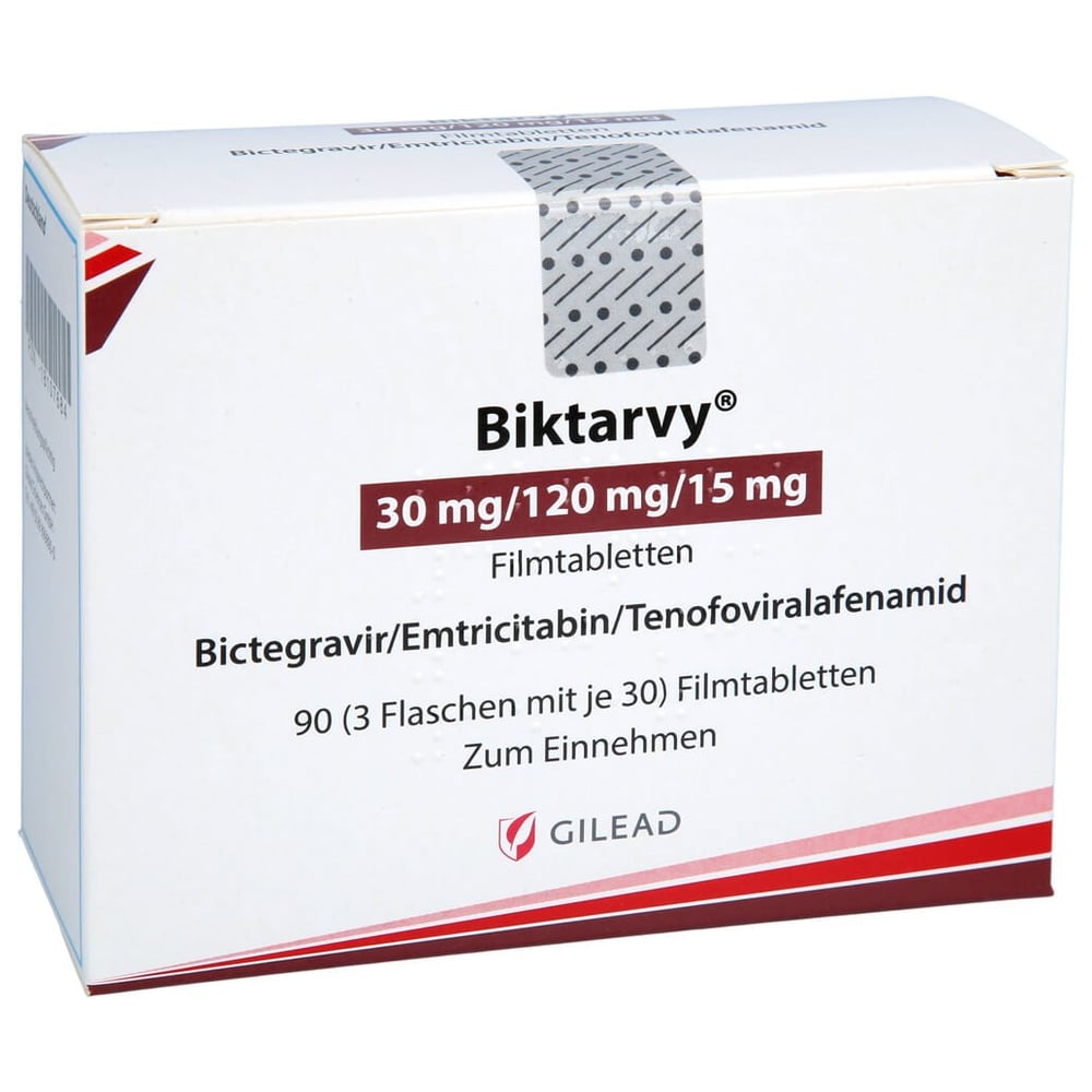 Biktarvy 30 mg/120 mg/15 mg Filmtabletten Kind