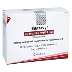 Biktarvy 30 mg/120 mg/15 mg Filmtabletten Kind