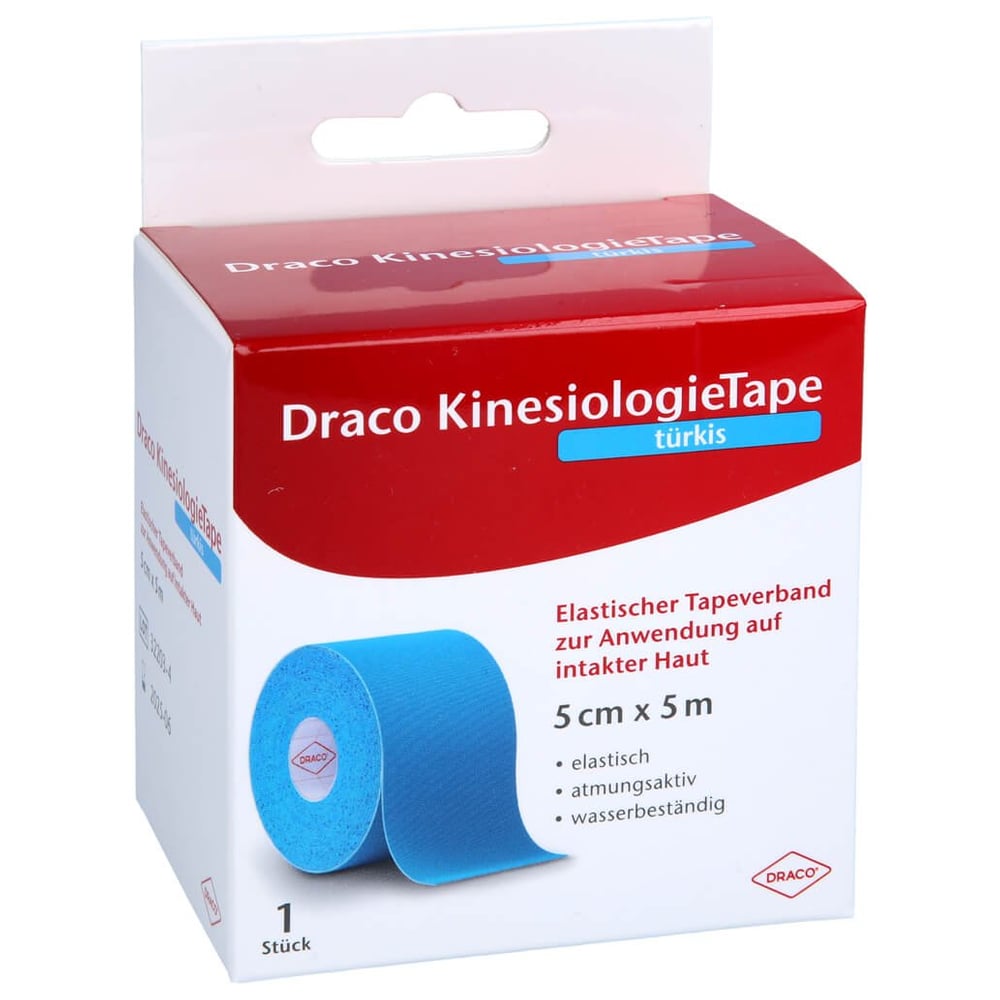 Draco KinesiologieTape türkis 5 cm x 5 m