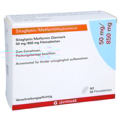 Sitagliptin/Metformin Glenmark 50 mg/850 mg
