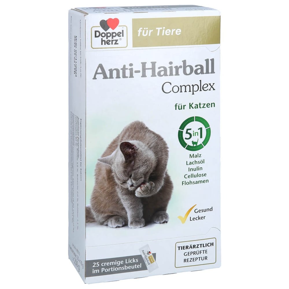 Doppelherz für Tiere Anti-Hairball Complex Katzen