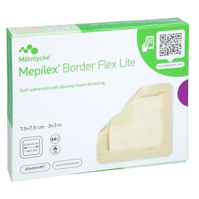 Mepilex Border Flex Lite Schaumverband 7,5x7,5 cm