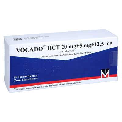Vocado HCT 20 mg/5 mg/12,5 mg