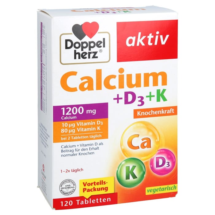 Doppelherz Calcium+d3+k