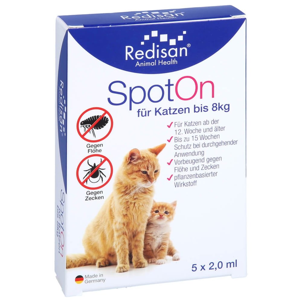 Redisan Spot On für Katzen -gegen Zecken und Flöhe