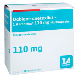 Dabigatranetexilat - 1 A Pharma 110 mg Hartkapseln
