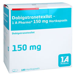 Dabigatranetexilat - 1 A Pharma 150 mg Hartkapseln