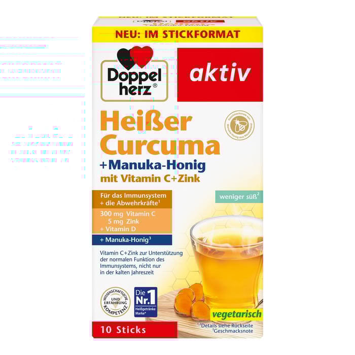 Doppelherz Heißer Curcuma + Manuka-Honig