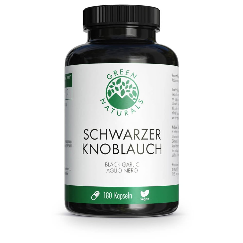 Green Naturals schwarzer Knoblauch 600mg m.SAC Kps