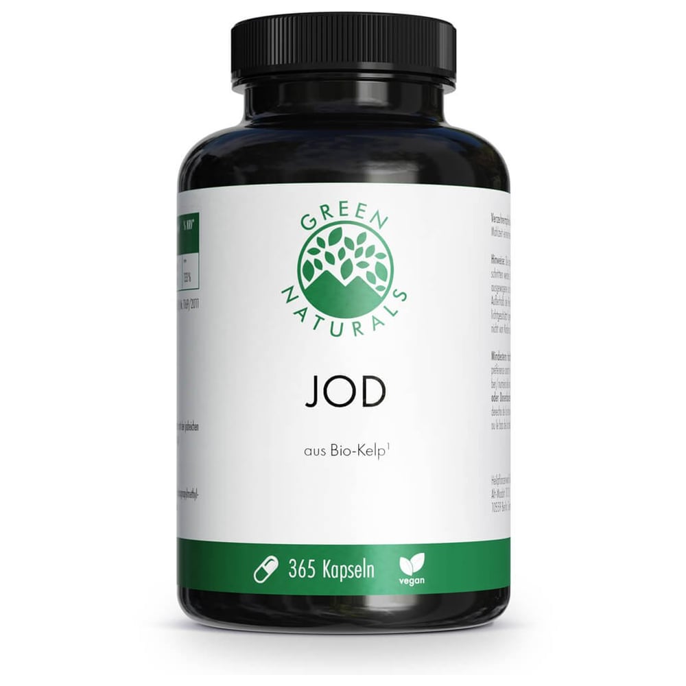 Green Naturals Jod aus Bio-Kelp 200 g Kapseln