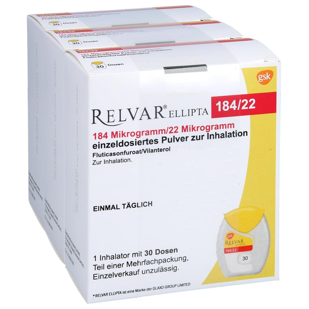 Relvar Ellipta 184 Mikrogramm/22 Mikrogramm Inh.P.