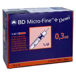 BD Micro Fine+ U100 0.3x8