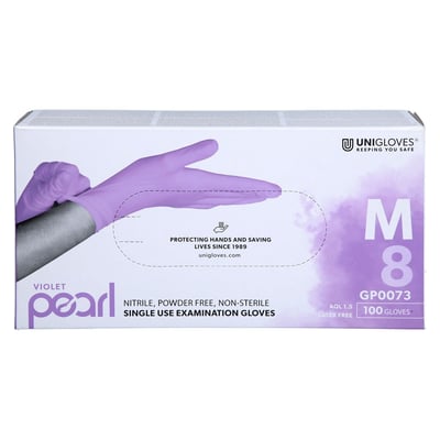 Einmalhandschuh Nitril Violett M Produktbild 1