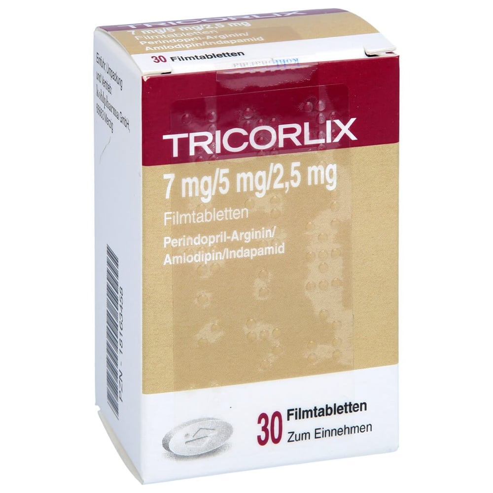 Tricorlix 7mg/5mg/2.5mg