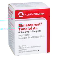 Bimatoprost/Timolol AL 0,3 mg/ml + 5 mg/ml Augentropfen