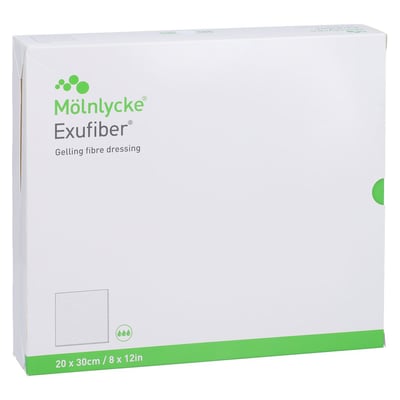 Exufiber 20x30 cm Gel-Faserverband Kohlpharma