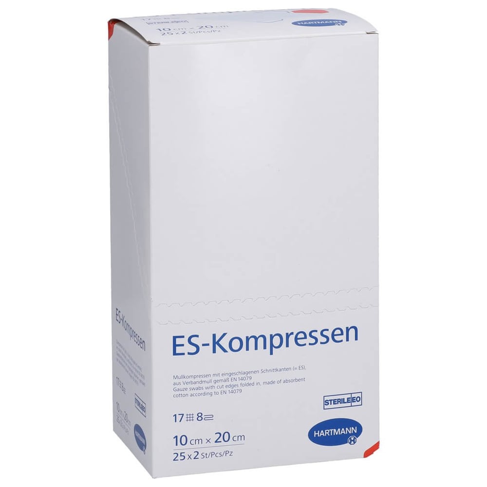 Es-kompressen steril 10x20 cm 8fach