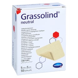 Grassolind Salbenkompressen 5x5 cm steril Docpharm
