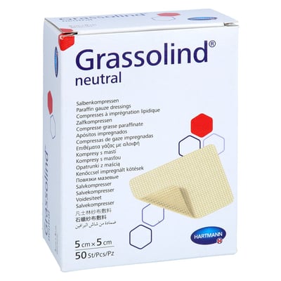 Grassolind Salbenkompressen 5x5 cm steril Docpharm
