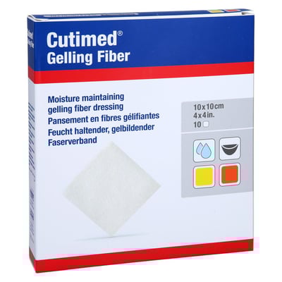Cutimed Gelling Fiber Kom.10x10 cm Hydrofaserverb.