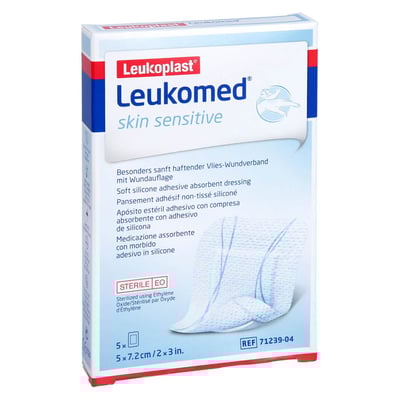 Leukomed skin sensitive steril 5x7,2 cm