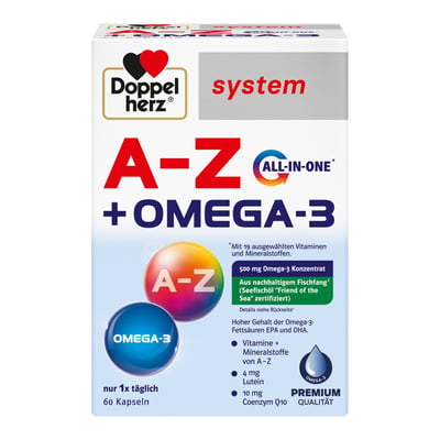 Doppelherz A-Z + Omega-3 All in one system Produktbild 1