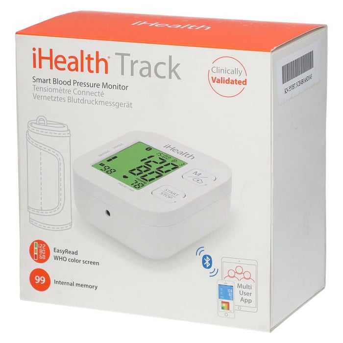 Blutdruckmessgerät iHealth Track Oberarm Bluetooth