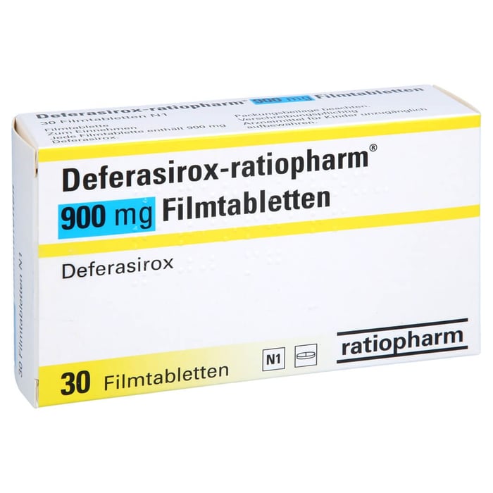 Deferasirox-ratiopharm 900 mg Filmtabletten