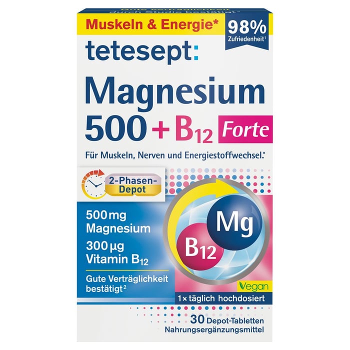 Tetesept Magn500+b12 300ug