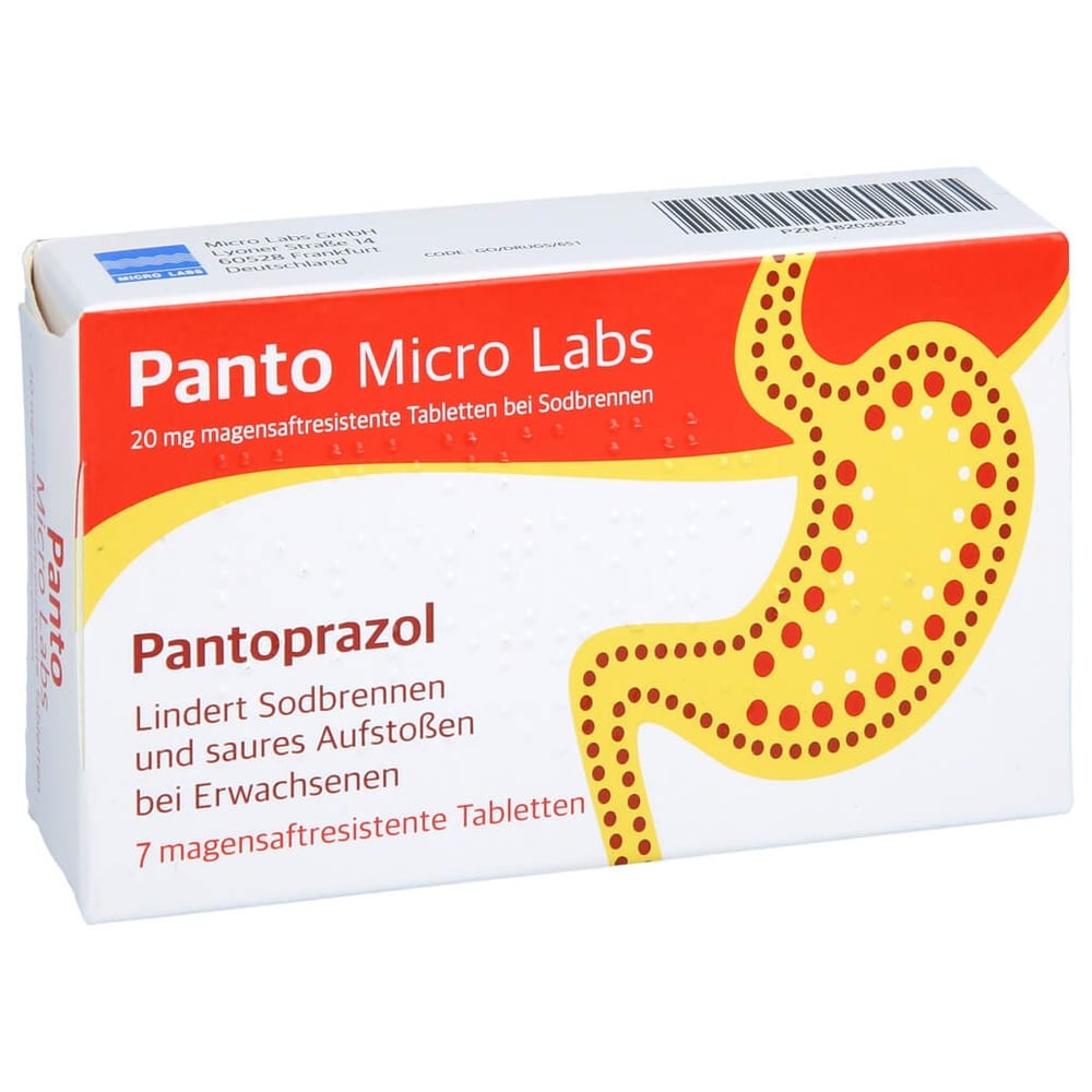 Panto Micro Labs 20 mg bei Sodbrennen