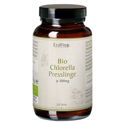 CHLORELLA PRESSLINGE Bio Algen Erdling