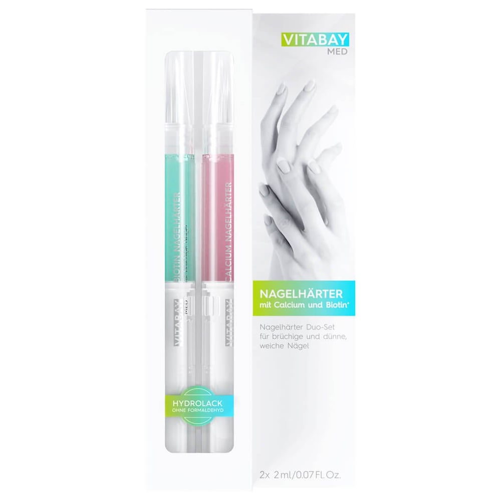 Nagelhärter Duo-Set mit Calcium und Biotin