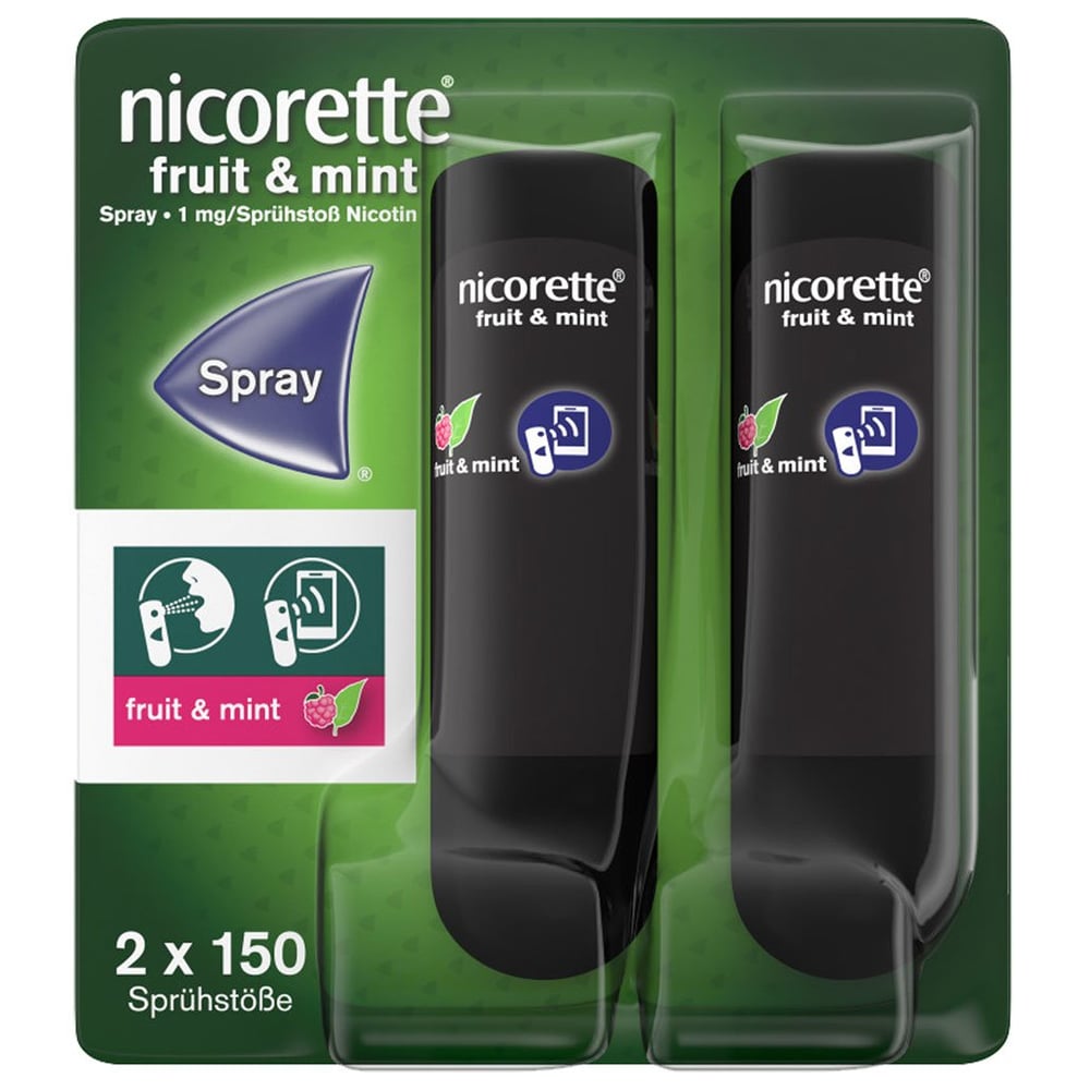 Nicorette Fruit & Mint Spray 1 mg/Sprühstoß Nfc