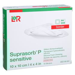 Suprasorb P sensitive PU-Schaumv.border 10x10cm Avitamed