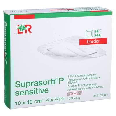 Suprasorb P sensitive PU-Schaumv.border 10x10cm Avitamed