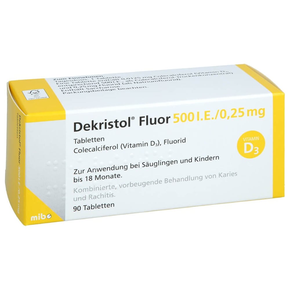 Dekristol Fluor 500 I.E./0,25 mg